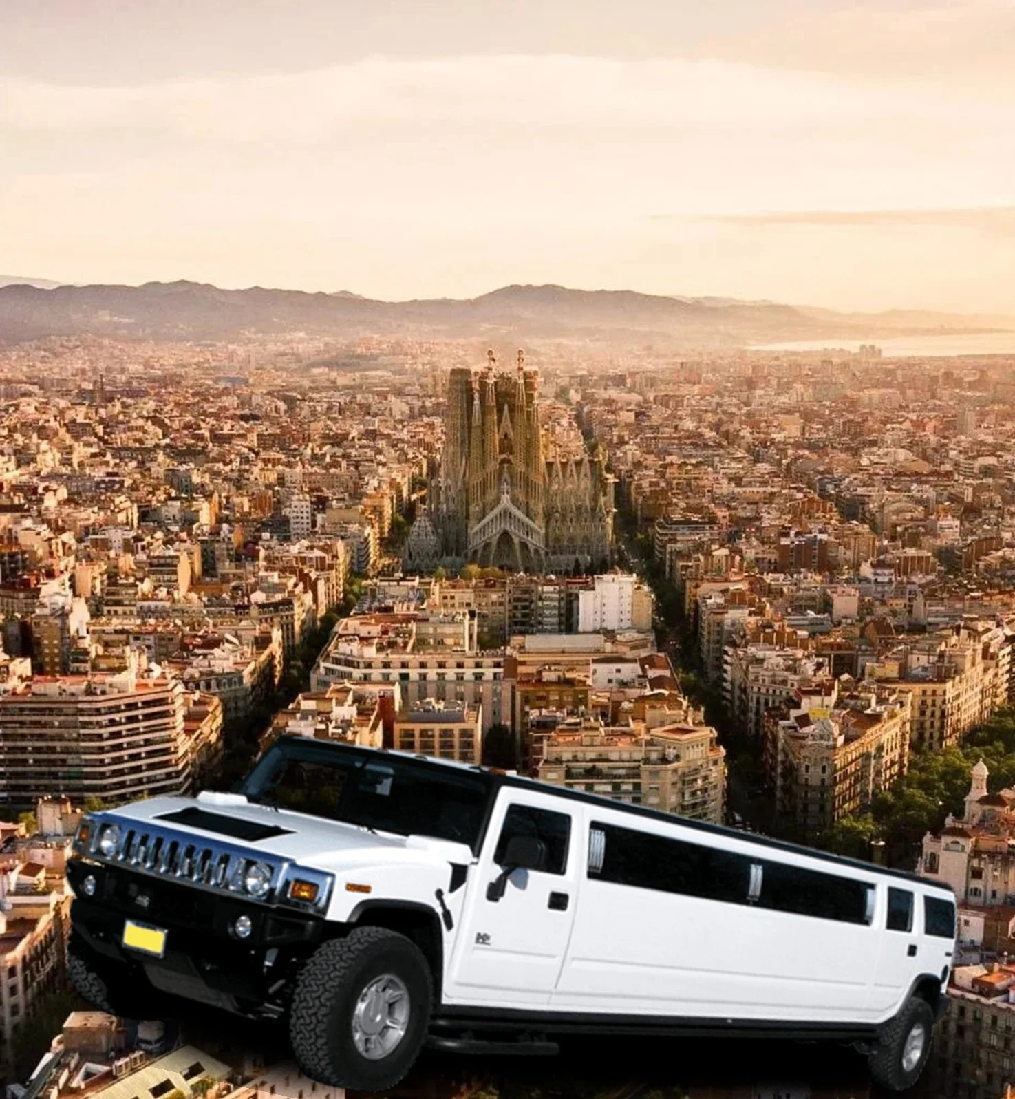 limusina hummer en sagrada familia