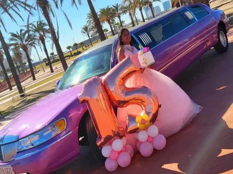 alquiler limusina con quinceañera en Barcelona